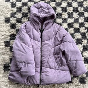 COPY - Free People purple oversized puffer jacket coat